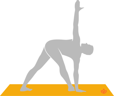 Triangle pose yoga Cut Out Stock Images & Pictures - Alamy