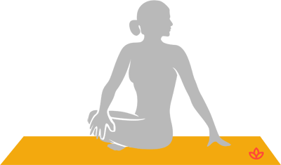 simple twist pose yoga Parivrtta Sukhasana