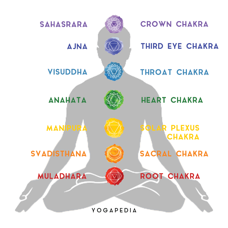 chakras root sacral solar plexus heart throat third eye crown muladhara svadisthana manipura anahata visuddha ajna sahasrara